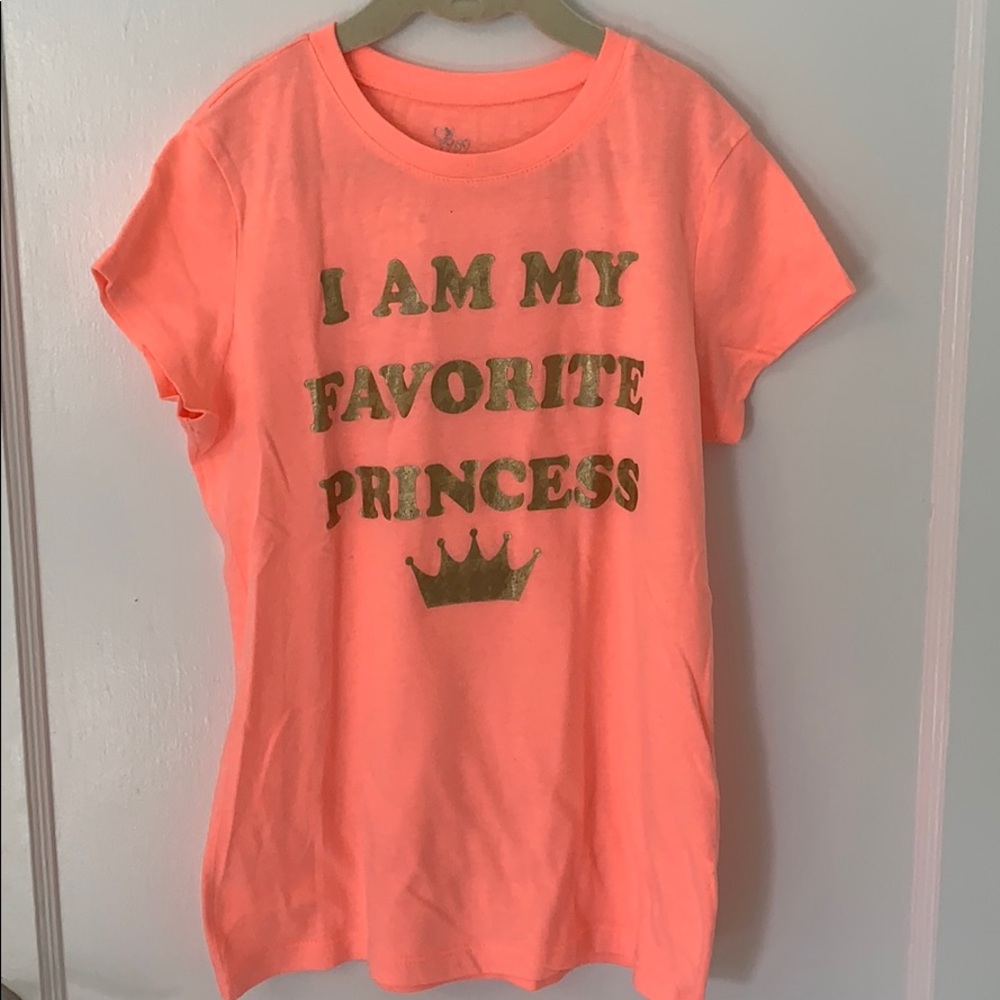 I am my favorite princess girls shirt